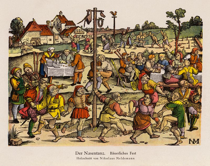 The Nose Dance at a Rural Festival by Nicolaus Meldemann