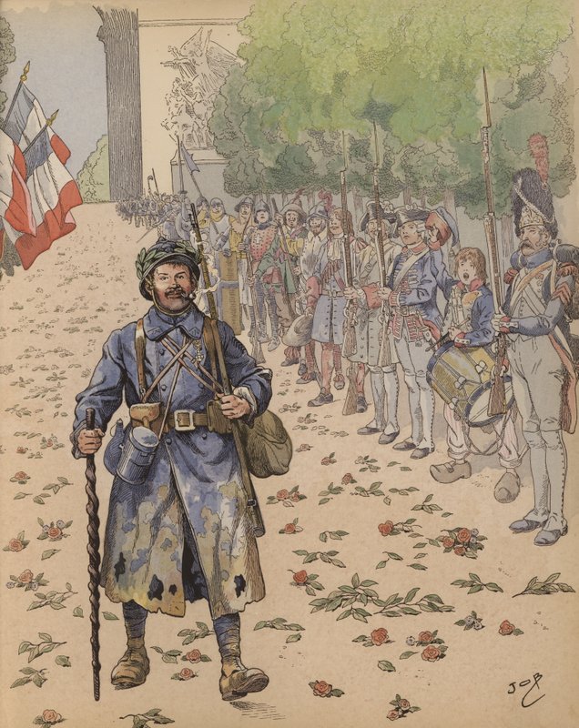 The Triumph of the Poilu by Onfray de Breville Job
