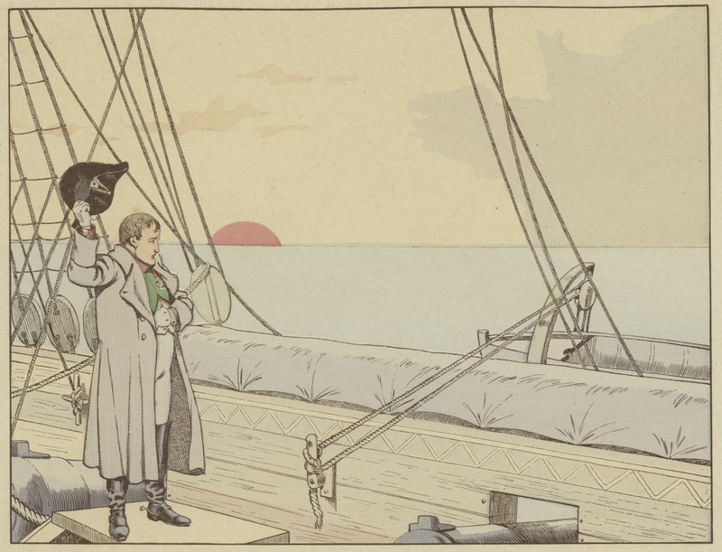 Napoleon on Board HMS Bellerophon After Having Surrendered Himself to the British, 15 July 1815 by Onfray de Breville Job