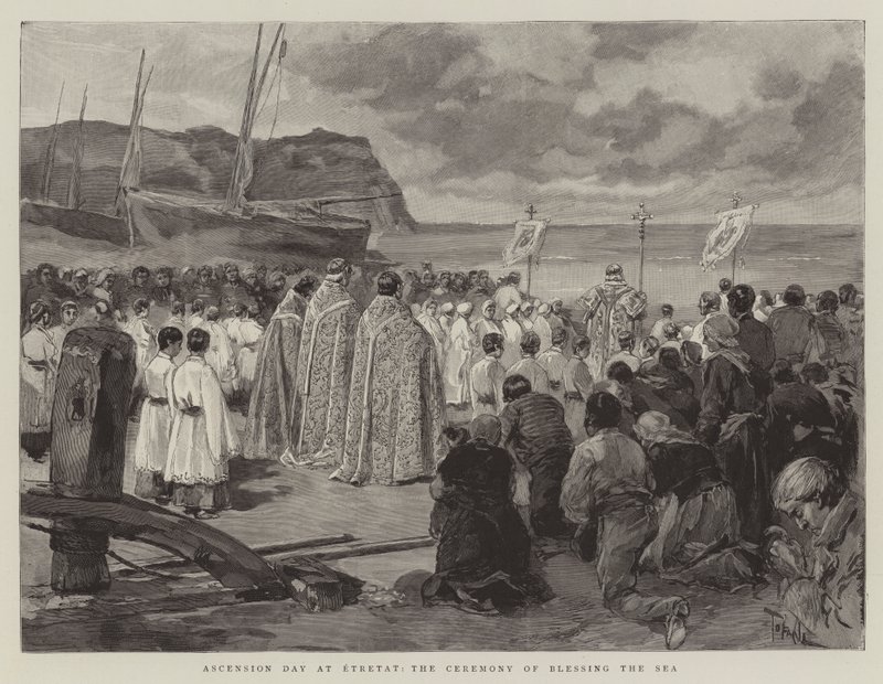 Ascension Day at Etretat, the Ceremony of Blessing the Sea by Oswaldo Tofani