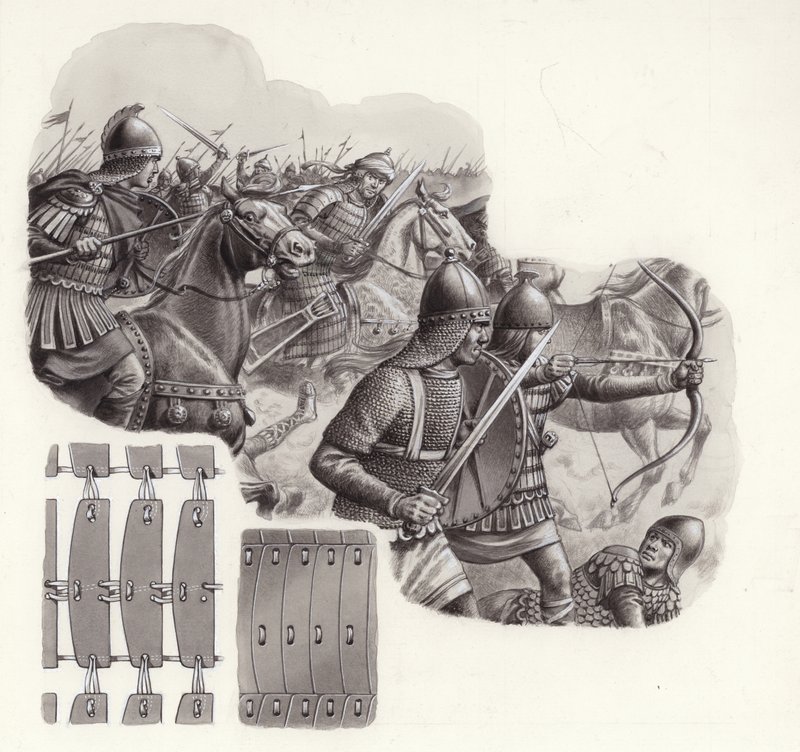 Army of the Caliph of Persia in the Middle Ages by Pat (1907-95) Nicolle