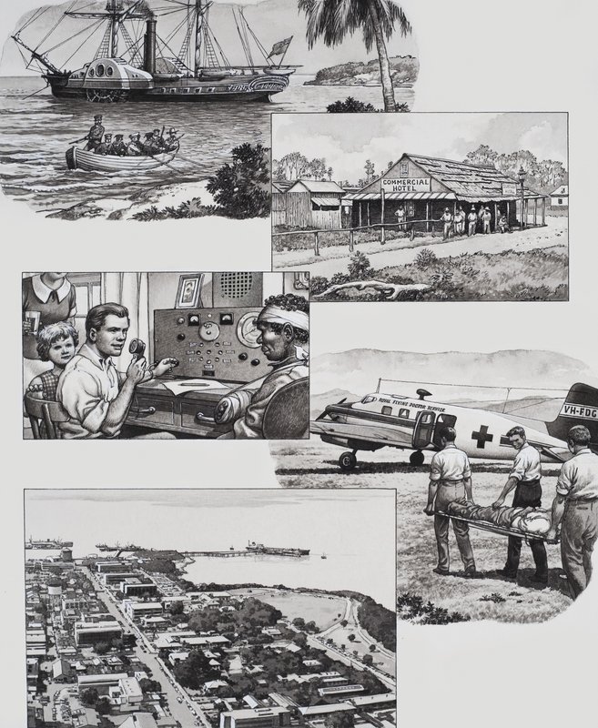 Darwin, Australia by Pat (1907-95) Nicolle