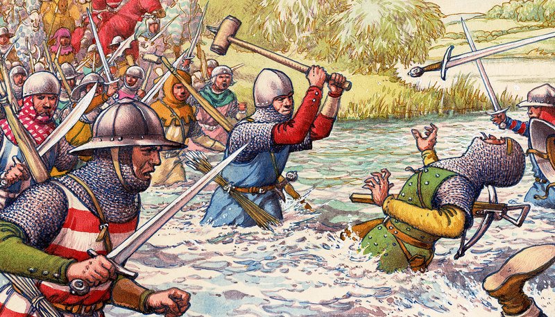 Hundred Years War by Pat (1907-95) Nicolle