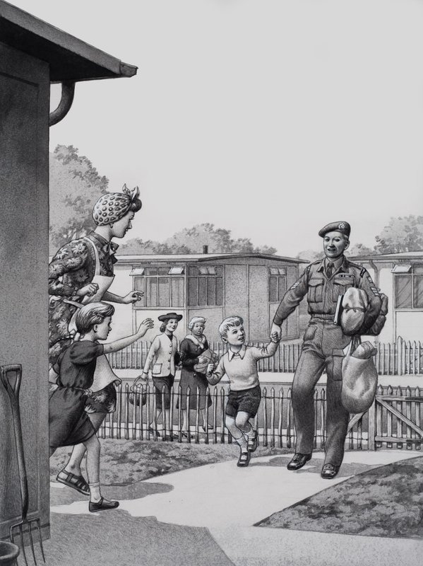 Pre-Fabricated Houses by Pat (1907-95) Nicolle