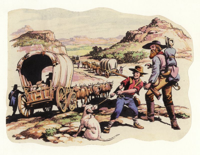 The Great Trek of 1835-1837 by Pat (1907-95) Nicolle