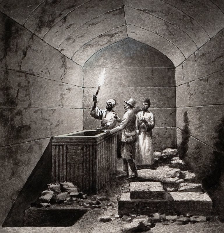 Tomb Chamber of Menkaura by Pat (1907-95) Nicolle