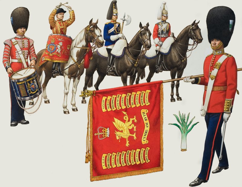 Welsh Regiments by Pat (1907-95) Nicolle