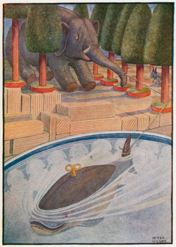 The whale began to pull, and the elephant began to pull by Patten Wilson
