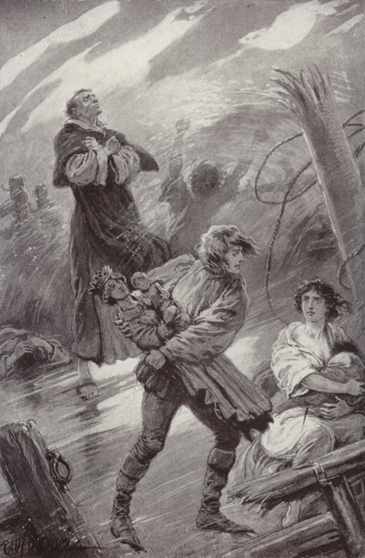 Illustration for The Cloister and The Hearth by Charles Reade by Paul (after) Hardy