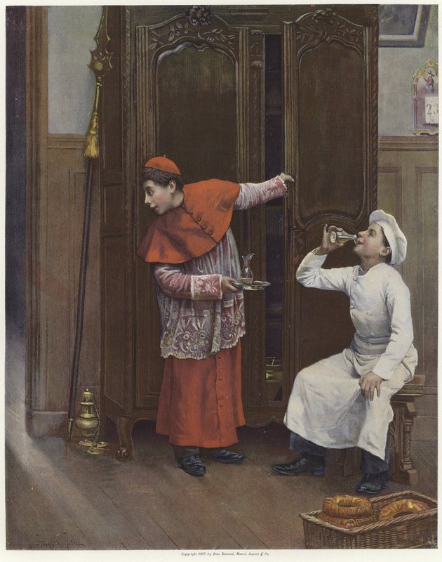 Two Young Boys Wearing Costumes by Paul Charles Chocarne-Moreau