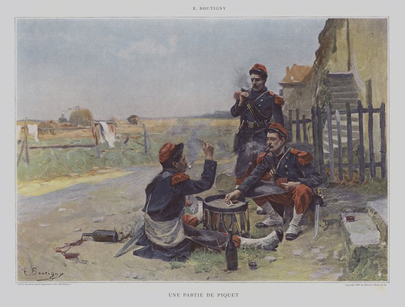 A Game of Piquet by Paul Émile Boutigny