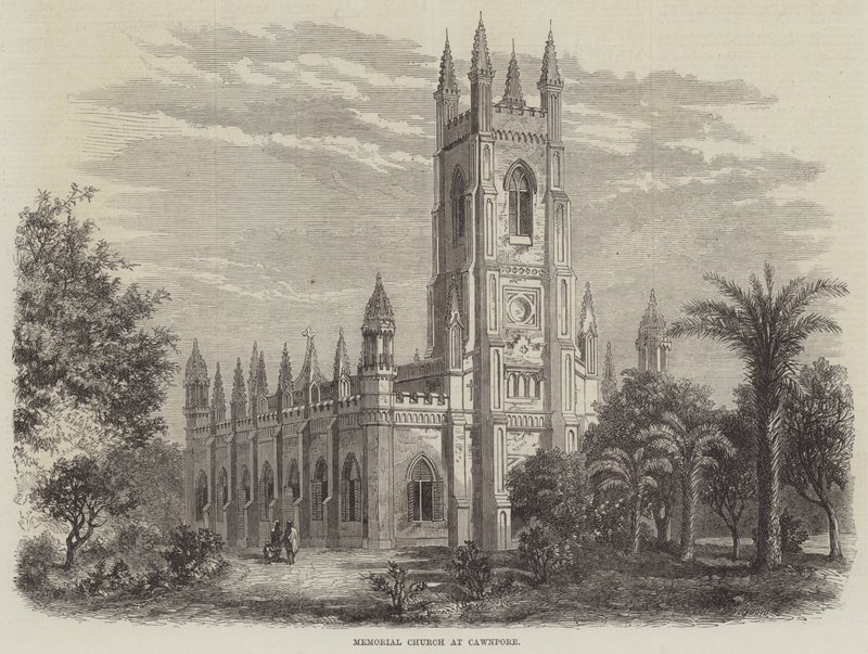 Memorial Church at Cawnpore by Percy Macquoid