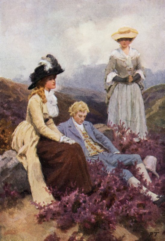 Illustration for Wuthering Heights by Emily Bronte by Percy Tarrant