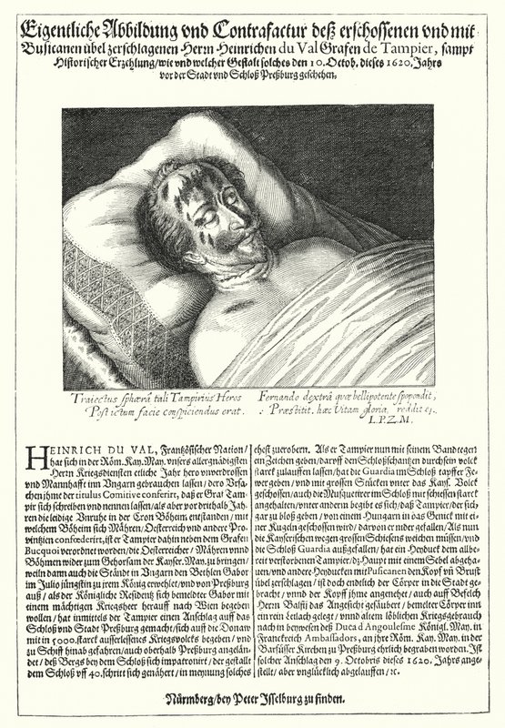 The Body of Henri du Val, Count of Dampierre by Peter Isselburg