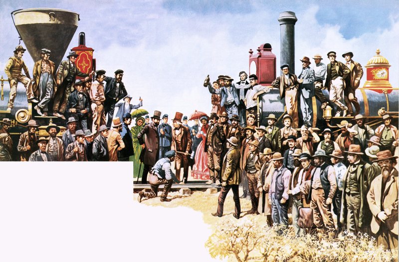 Joining of the Union Pacific and Central Pacific Railways by Peter Jackson