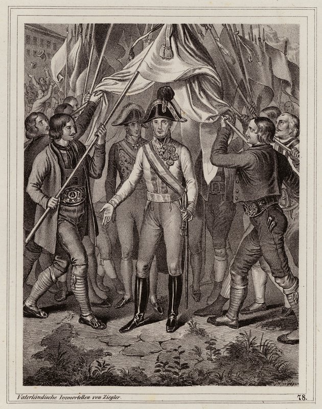 People of Tyrol paying homage to Francis I of Austria by Peter Johann Nepomuk Geiger