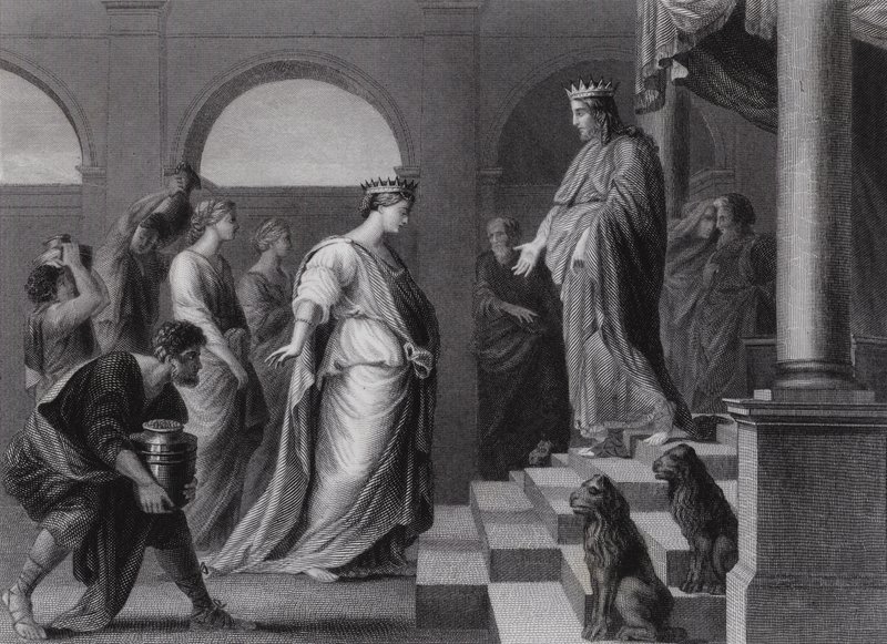 Solomon and the Queen of Sheba by Peter Paul (after) Rubens