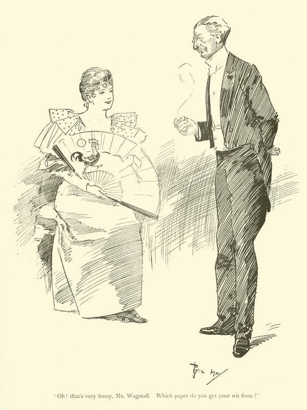Cartoon by Phil May, from the 1890s by Phil May