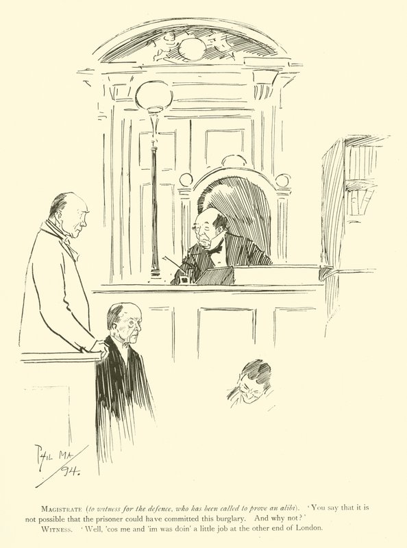 Cartoon by Phil May, from the 1890s by Phil May