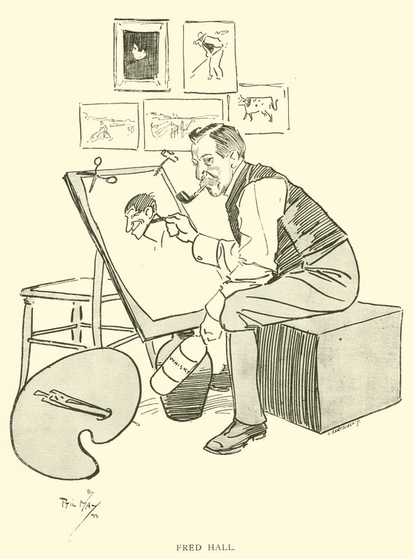 Cartoon by Phil May, from the 1890s by Phil May