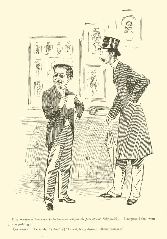 Cartoon by Phil May, from the 1890s by Phil May