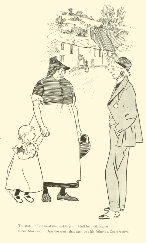 Cartoon by Phil May, from the 1890s by Phil May