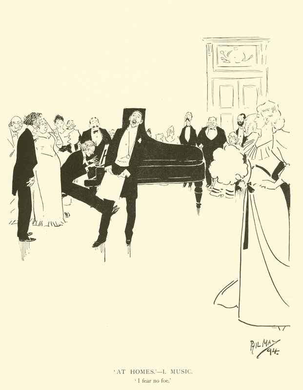 Cartoon by Phil May, from the 1890s by Phil May