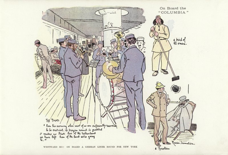 Westward Ho! On board a German liner bound for New York by Phil May