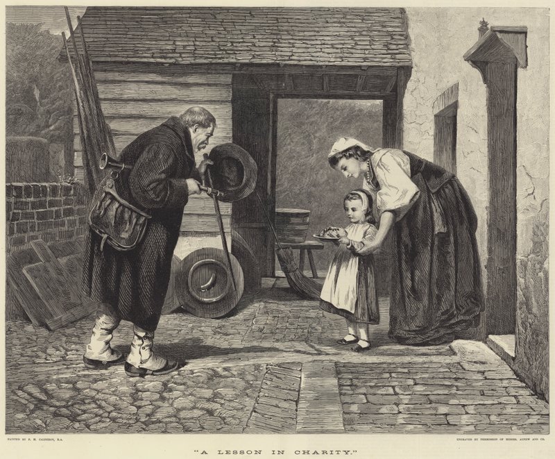 A Lesson in Charity by Philip Hermogenes Calderon
