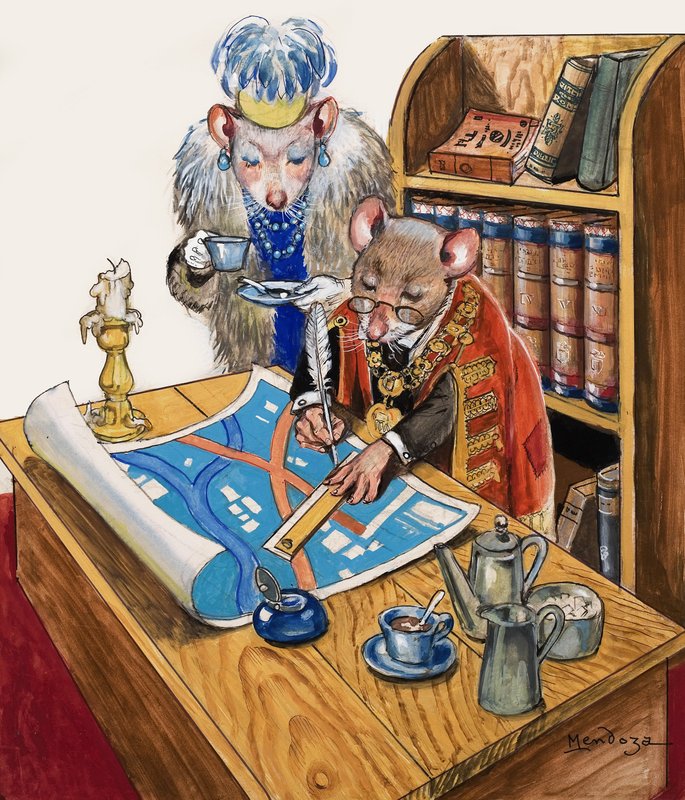 The Town Mouse and the Country Mouse by Philip Mendoza