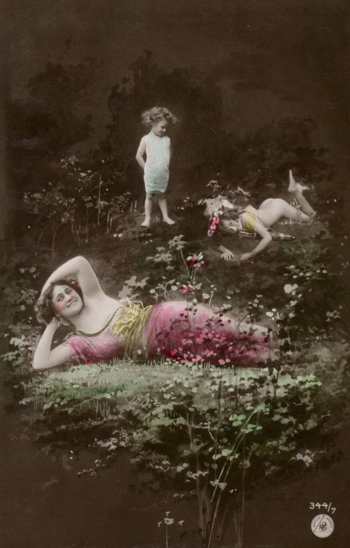 Family on a riverbank by Photographer German