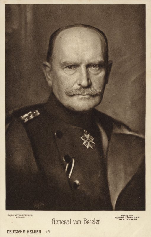Hans Hartwig von Beseler, German general by Photographer German