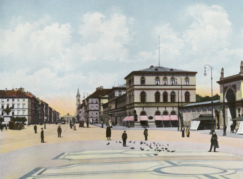 Munich: Odeonsplatz U Ludwigstrasse by Photographer German