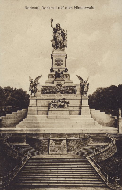 Nationaldenkmal, monument commemorating the unification of Germany, Rudesheim am Rhein, Hesse by Photographer German