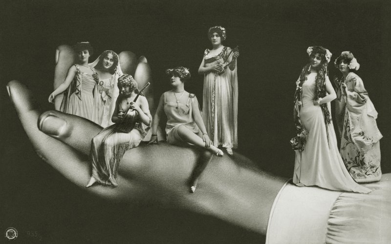 Surreal Hand Holding Assorted Women by Photographer German