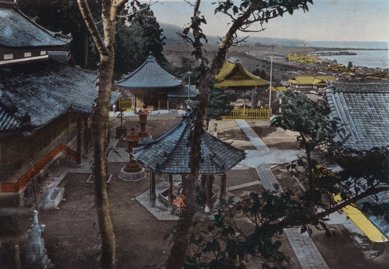 Miidera, one of the 8 Views of Ohmi, near Kyoto by Photographer Japanese