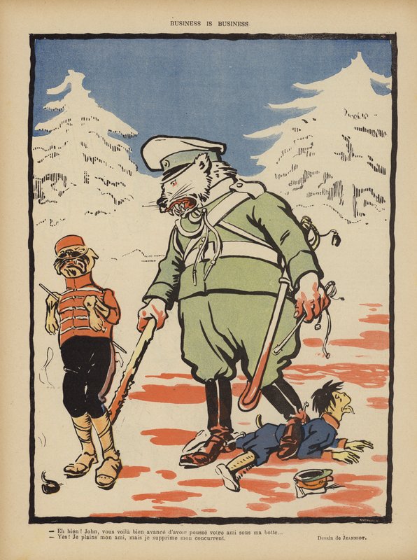 Business is business (Illustration for Le Rire) by Pierre Georges Jeanniot