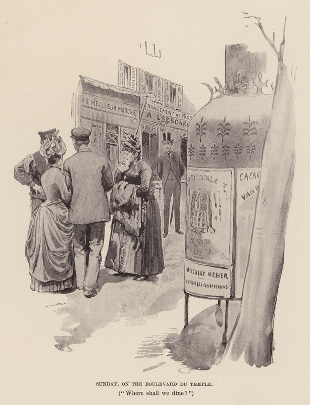 Sunday, on the Boulevard du Temple by Pierre Georges Jeanniot