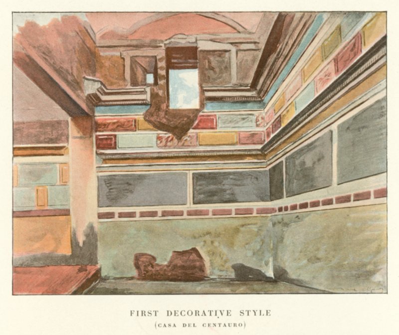 First Decorative Style, Casa Del Centuaro by Pierre Gusman