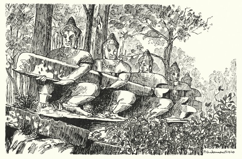 Giants of the balustrade by Pierre Jeannerat de Beerski