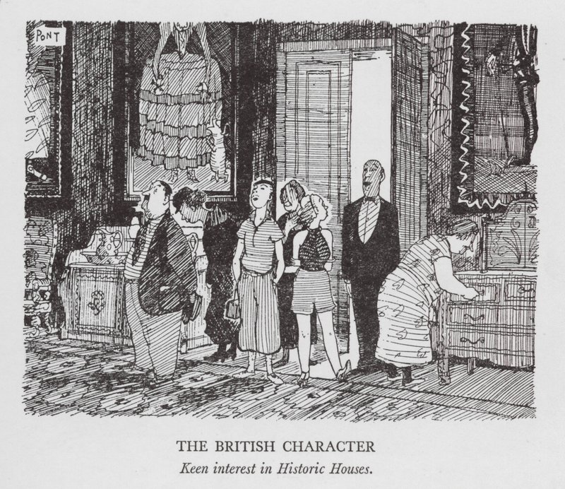 The British Character, Keen Interest in Historic Houses by Pont (1908 40)