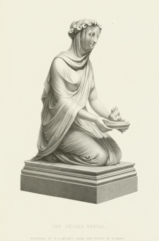 The Veiled Vestal by Raffaello Monti