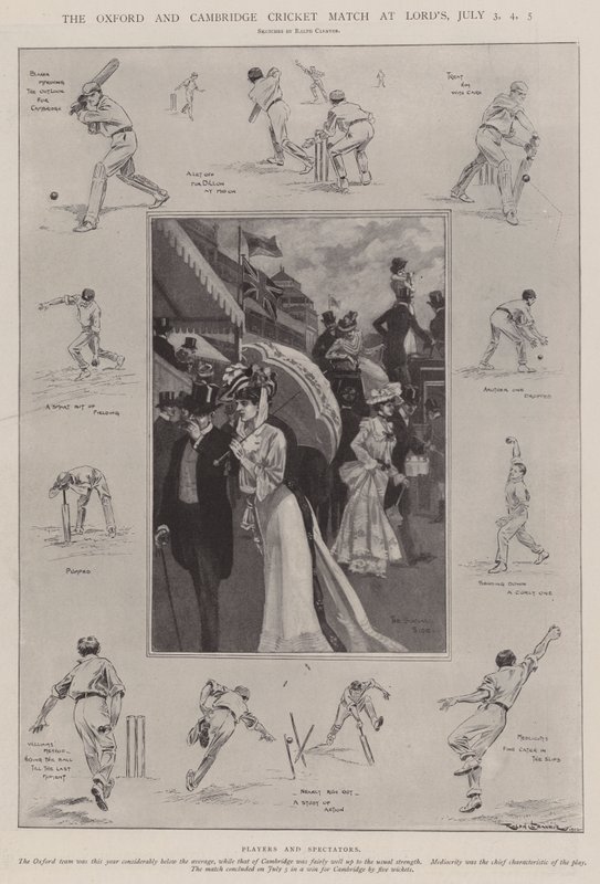 The Oxford and Cambridge Cricket Match at Lord