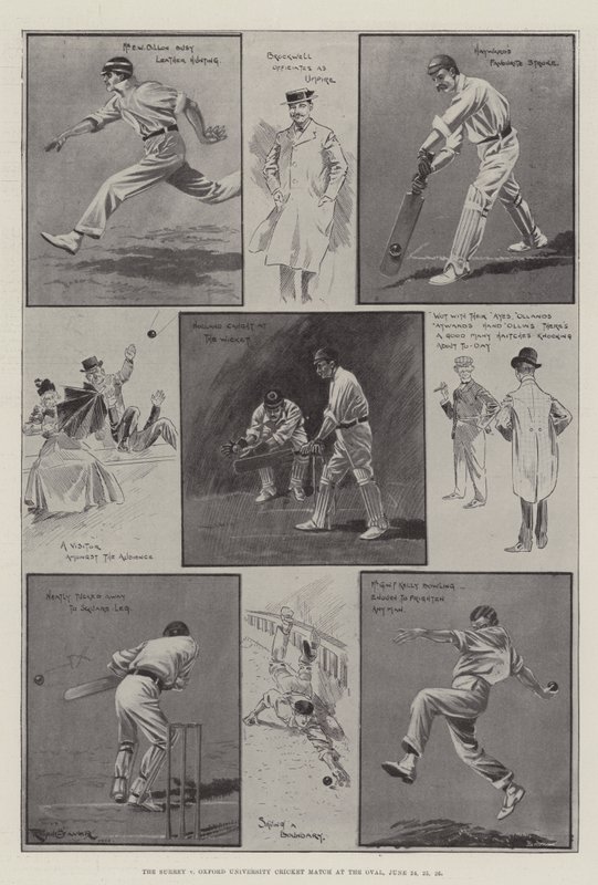 The Surrey v Oxford University Cricket Match at the Oval, 24, 25, 26 June by Ralph Cleaver