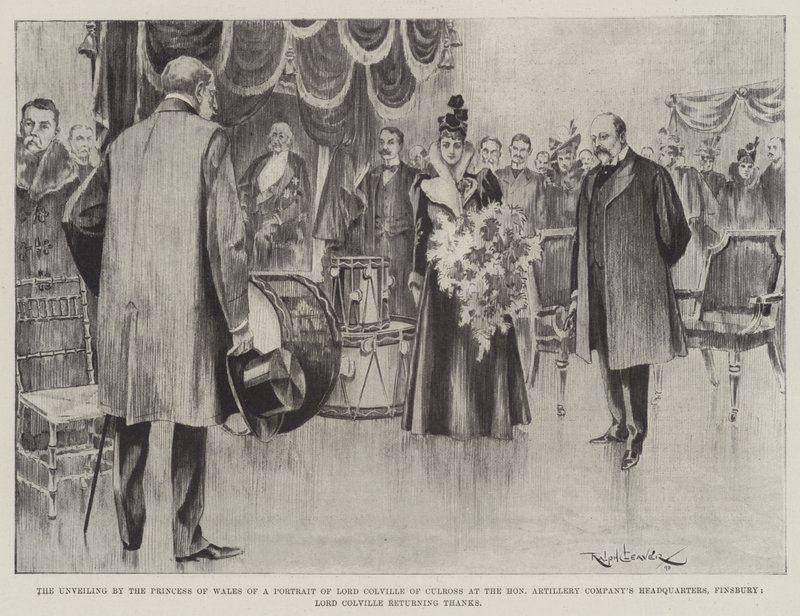 The Unveiling by the Princess of Wales of a Portrait of Lord Colville of Culross at the Honourable Artillery Company