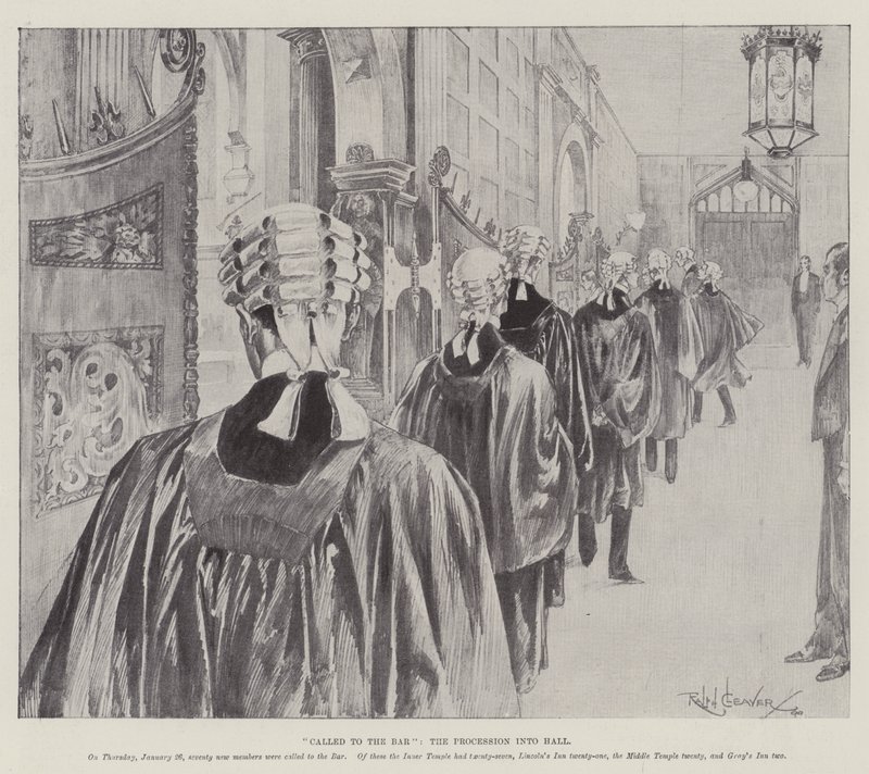 Called to the Bar, the Procession into Hall by Ralph Cleaver