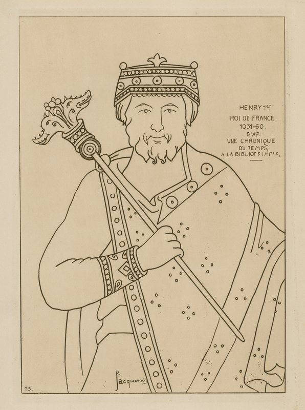 Henry I, King of France, 1031-1060 by Raphael Jacquemin
