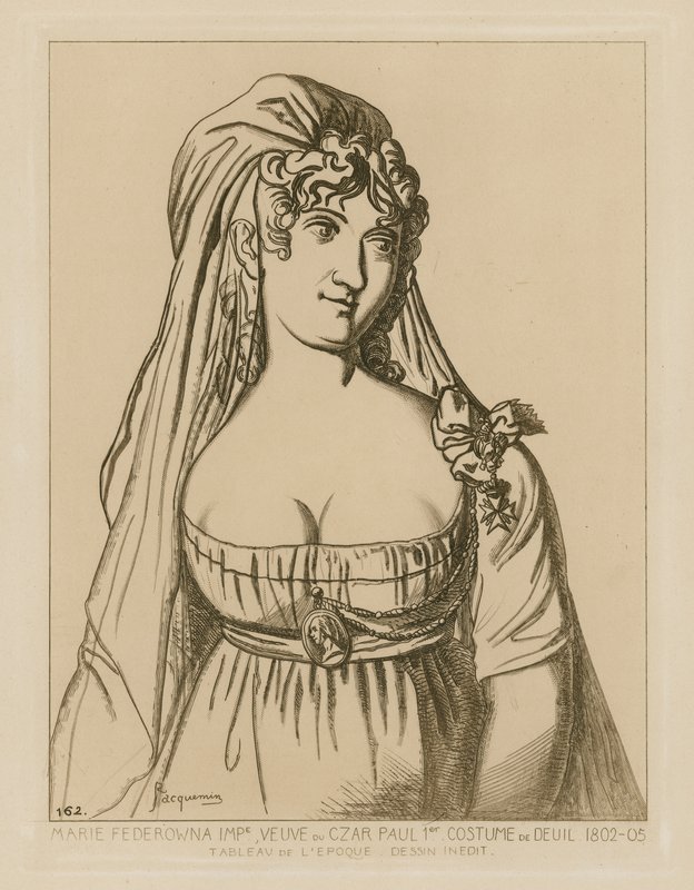 Maria Feodorovna, Widow of Tsar Paul I of Russia by Raphael Jacquemin