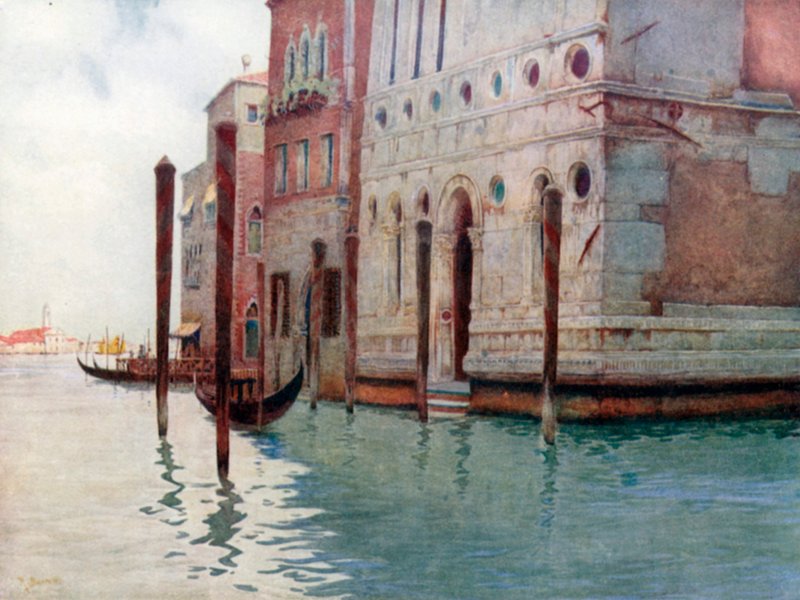 Corner of the Palazzo Dario by Reginald Barratt