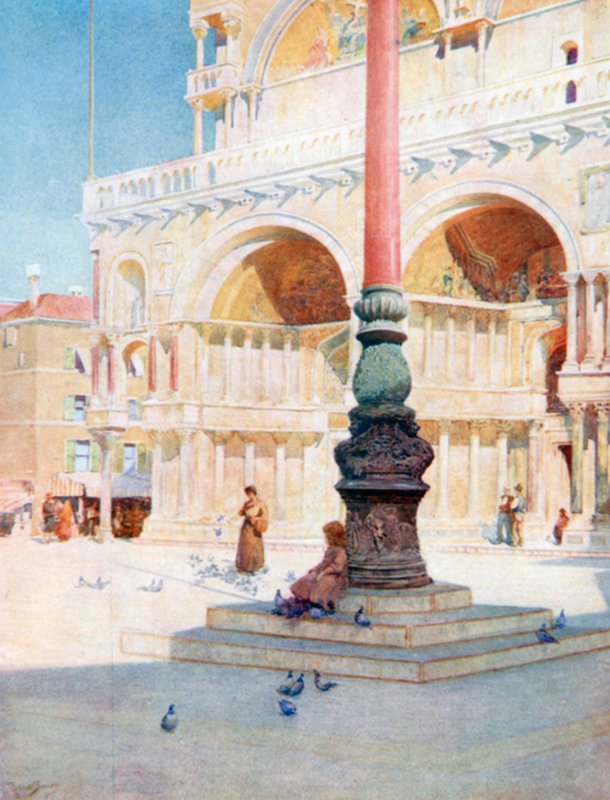 In the Piazza by Reginald Barratt